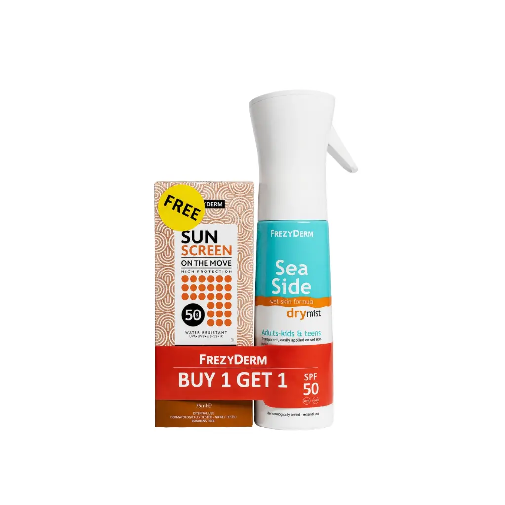 FREZYDERM SUNSCREEN DRY MIST 300 ML+ON THE MOVE FREE 