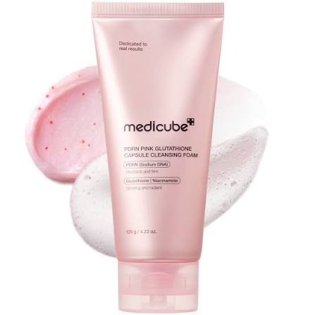 MEDICUBE PDRN PINK GLUTATHIONE CAPSULE CLEANSING FOAM 120 GR