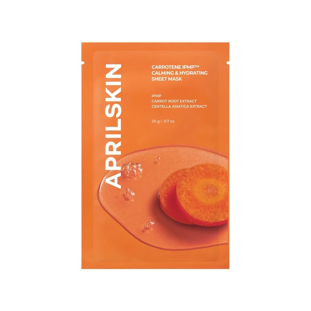 APRILSKIN CARROTENE IPMP CALMING & HYDRATING SHEET MASK 