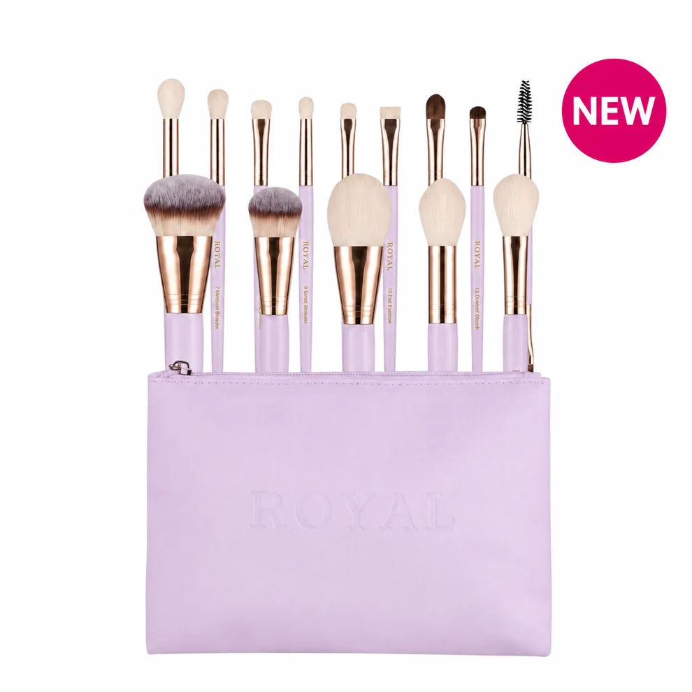 ROYAL COSMETICS FLORAL DREAMS - 14 PCS BRUSH WITH BAG