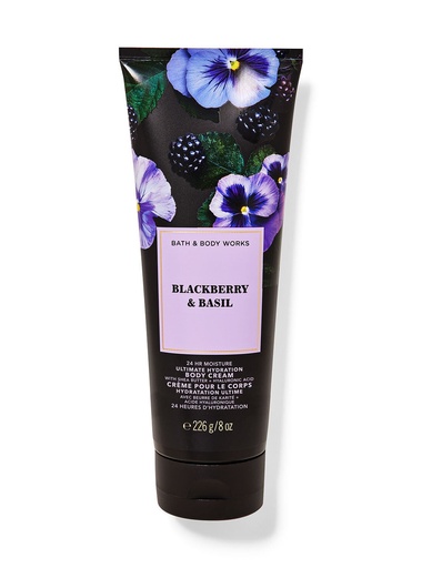 BATH & BODY WORKS BLACKBERRY & BASIL BODYCREAM 226 GR