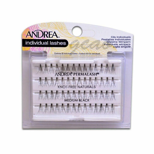 [AND-26510] ANDREA INDIVIDUAL LASHES KNOT-FREE MED BLK