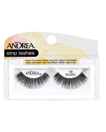 [AND-61927] ANDREA STRIP LASH 18 BLK