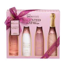 [IDC-00142284] IDC SCENTED BATH ROSE CHAMPAGNE SET - 4 PCS 