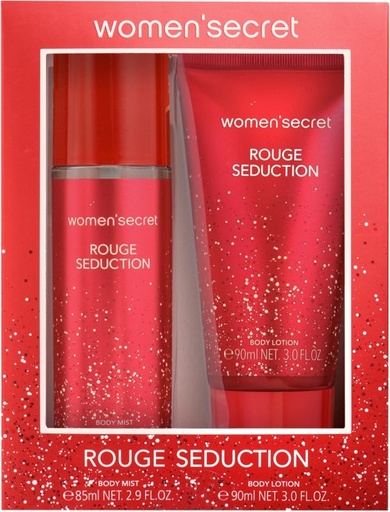[374PWS434] WOMEN'S SECRET ROUGE SEDUCTION B.MIST 85 ML + B.LOTION 90 ML 