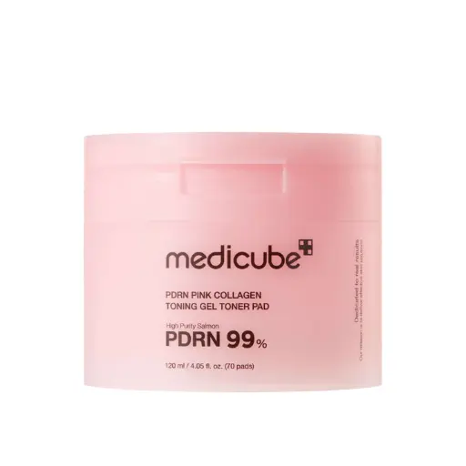 MEDICUBE PDRN PINK COLLAGEN TONING GEL TONER PAD