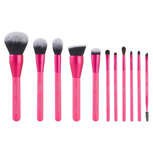 ROYAL COSMETICS HOT PINK - 11 PCS BRUSH SET