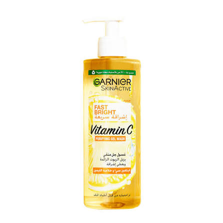 GARNIER FAST BRIGHT FACE WASH PUMP BOTTLE 400 ML 