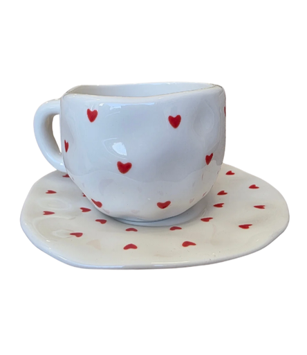 MUG 1339 WHITE & RED